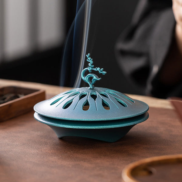 Lucky Deer Metal Incense Burner.