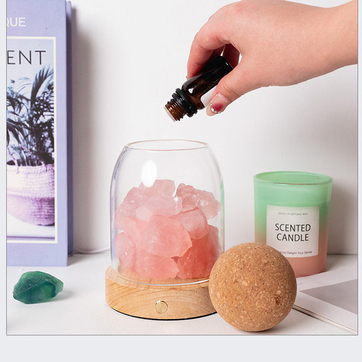 Crystal Aroma Diffuser with Night - light.