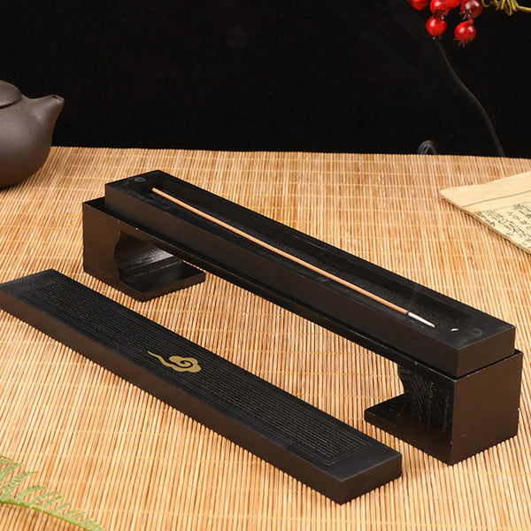 Exquisite Wooden Horizontal Incense Burner.