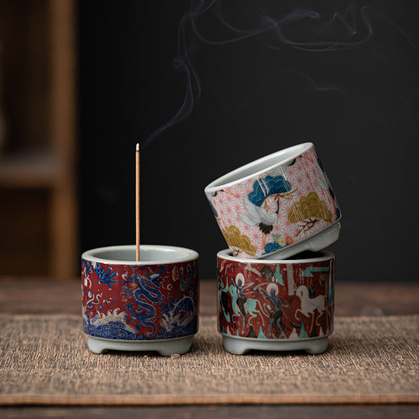 Handcrafted Zen Ceramic Incense Holders