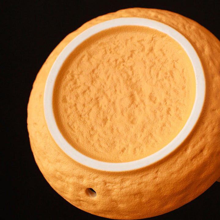 Orange shaped Ceramic Incense Burner.