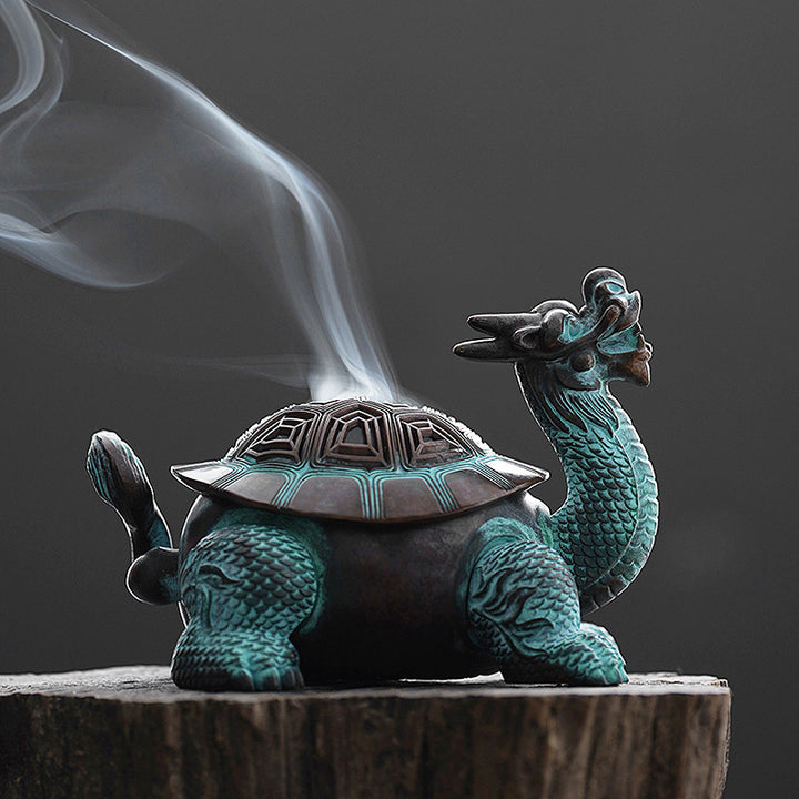 Exquisite Dragon-Turtle Incense Burner.