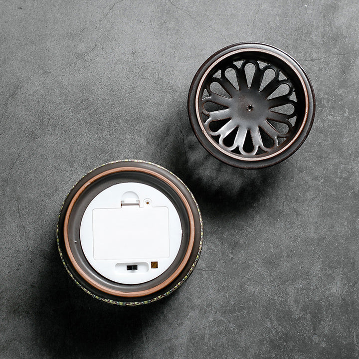 Enamel Incense Burner with Night - Light Function.