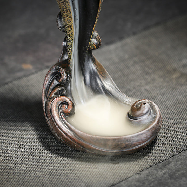 Fingertip - Lotus Shaped Backflow Incense Burner.