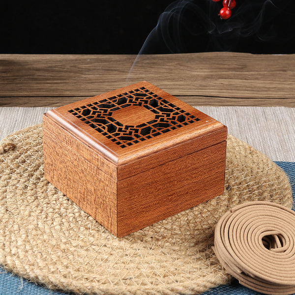 Double - Layered Sandalwood Incense Burner.