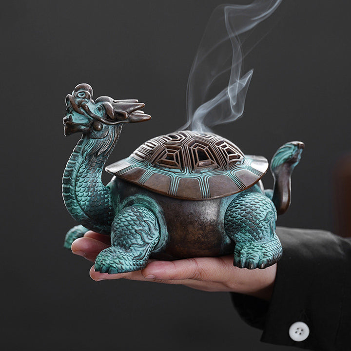 Exquisite Dragon-Turtle Incense Burner.