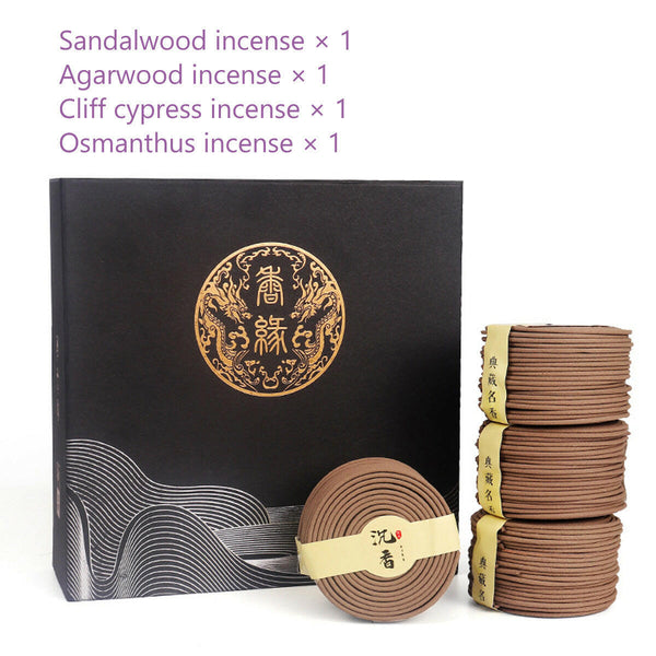 Spiral Incense Set With 4 Scents For （Self-use and Gift）