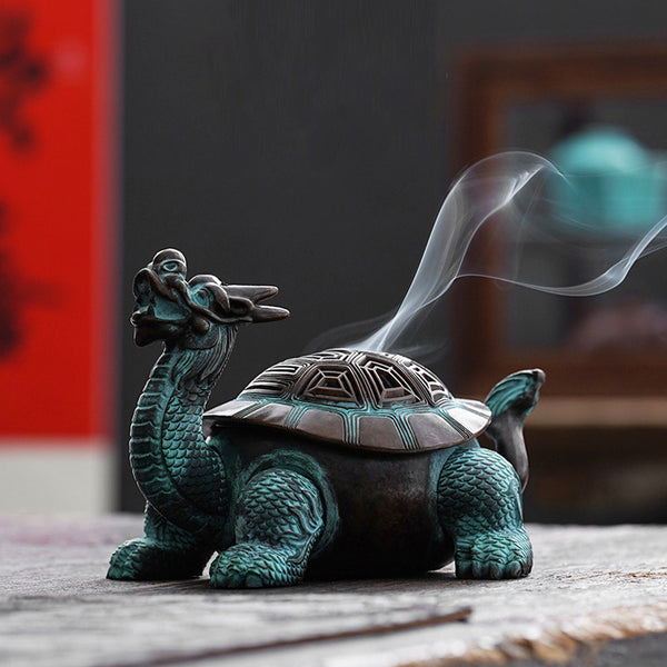 Exquisite Dragon-Turtle Incense Burner.
