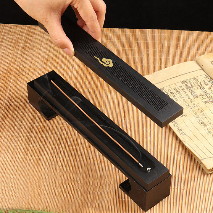 Exquisite Wooden Horizontal Incense Burner.