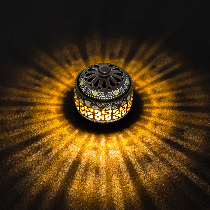Enamel Incense Burner with Night - Light Function.