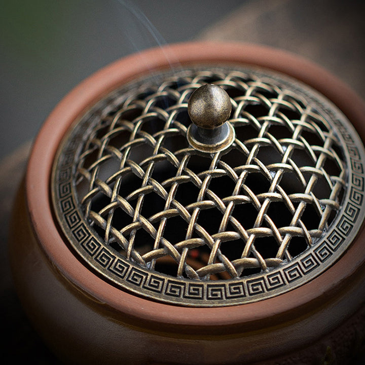 Traditional Chinese Ceramic Incense Burner.