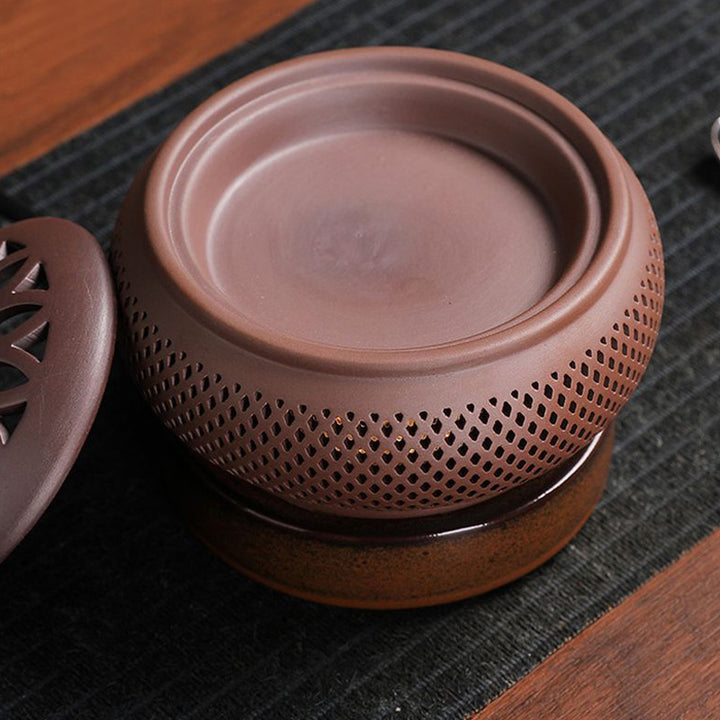 Zisha Pumpkin Electronic Incense Burner with Night.