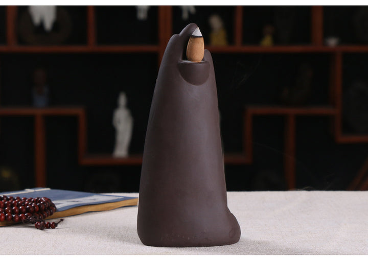 High mountain Stream Landscape Ceramic Return Incense Burner.