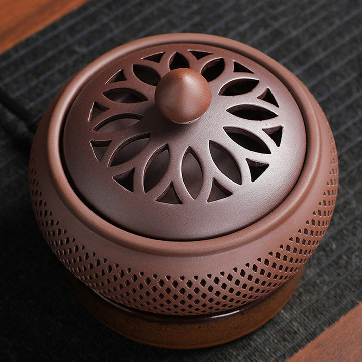 Zisha Pumpkin Electronic Incense Burner with Night.