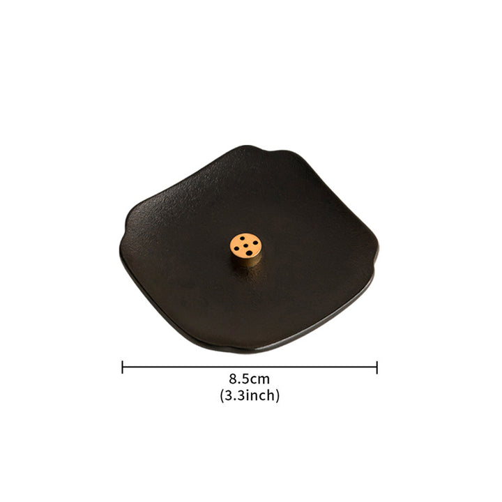 Exquisite Black Porcelain Incense Holder.