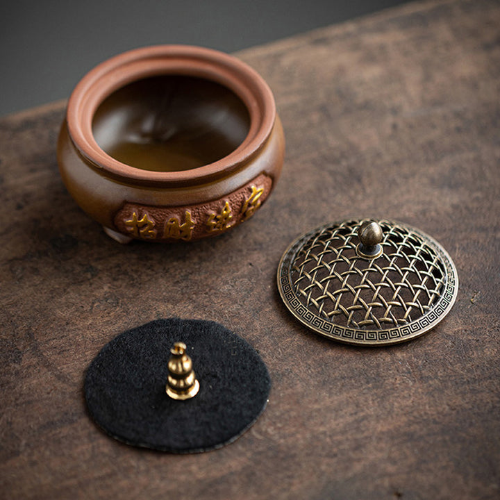 Traditional Chinese Ceramic Incense Burner.
