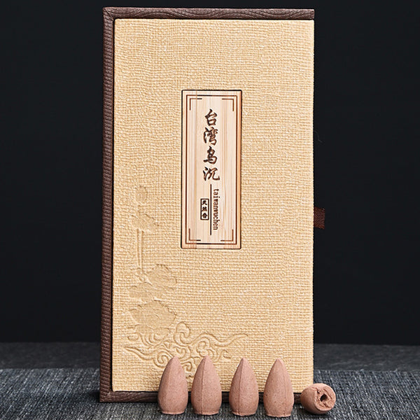 Handmade Natural Taiwanese Ebony Agarwood Incense Cone