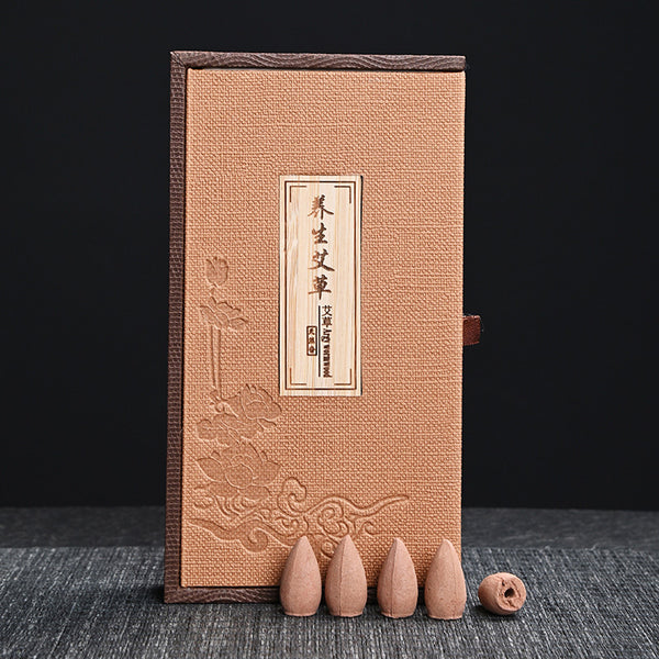 Handmade Natural mugwort wellness Incense Cone