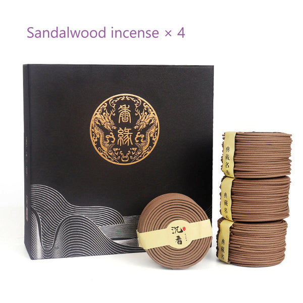 Handmade Natural Old Sandalwood Spiral Incense